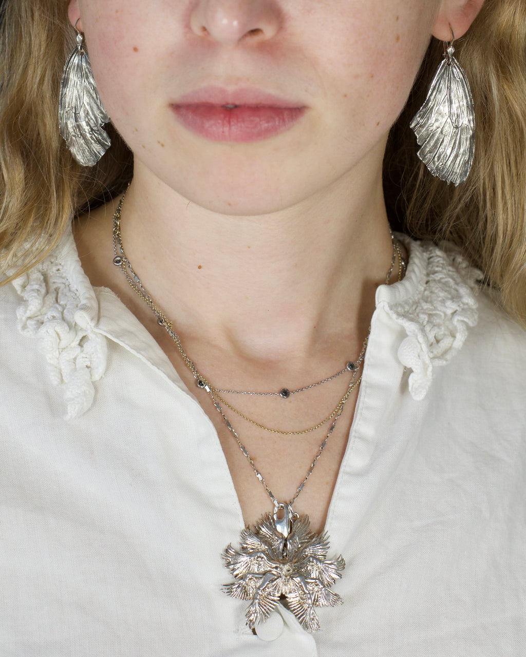 Idea Butterfly Fossil Earrings