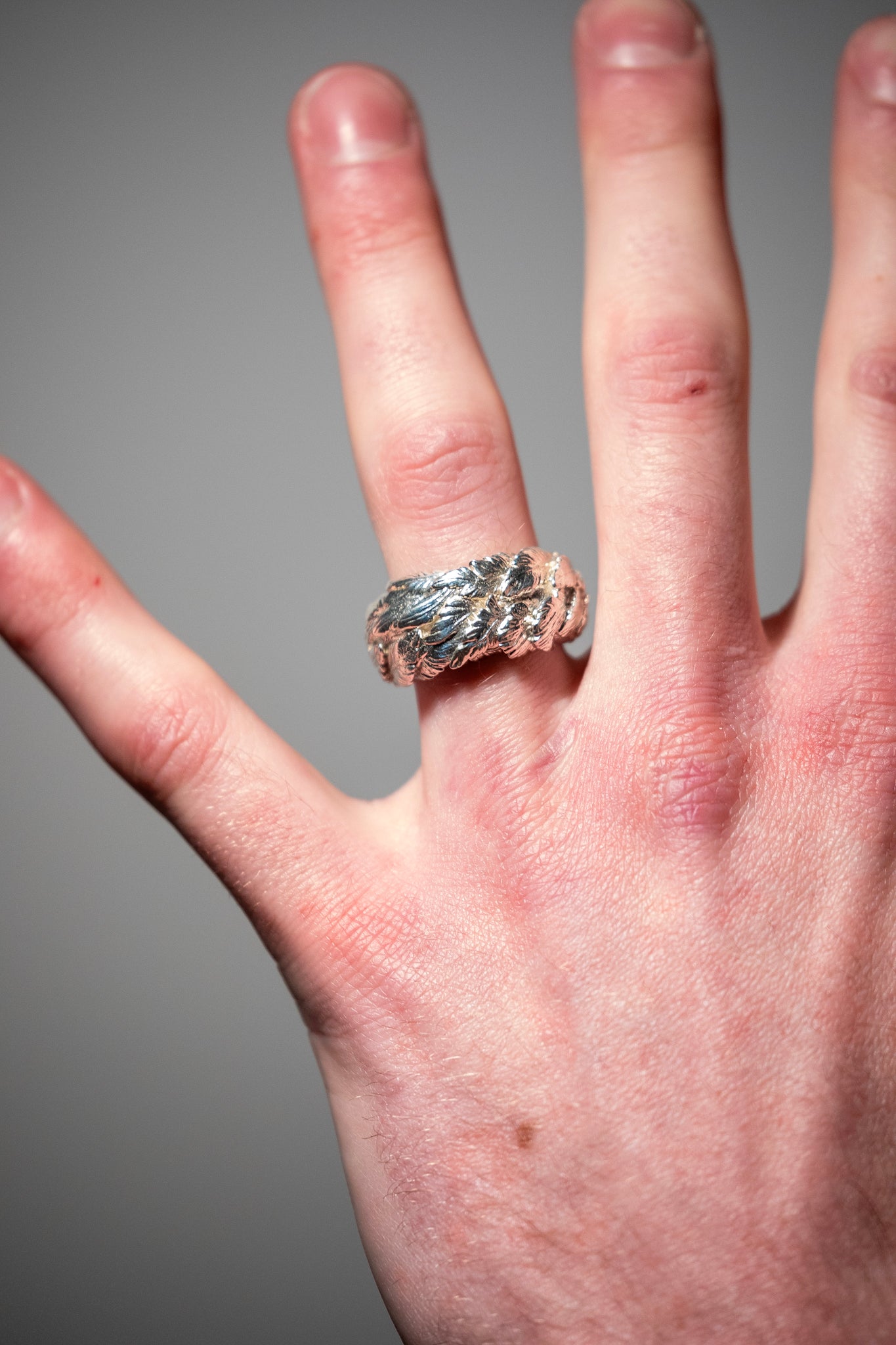Halo of Haft Ring in Sterling Silver
