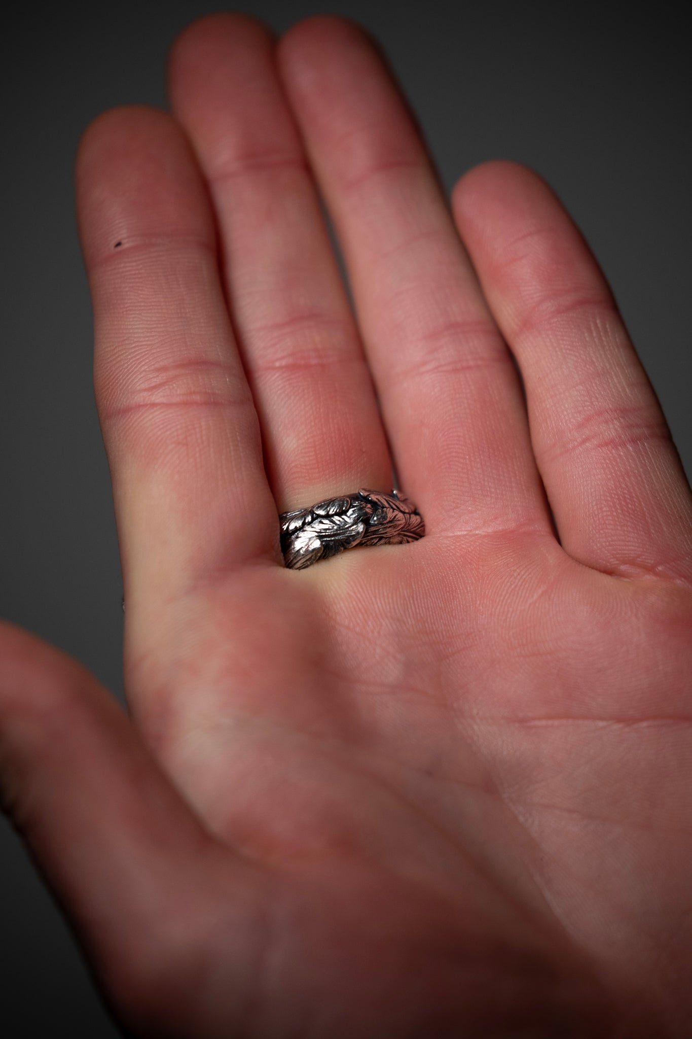 Halo of Haft Ring in Sterling Silver