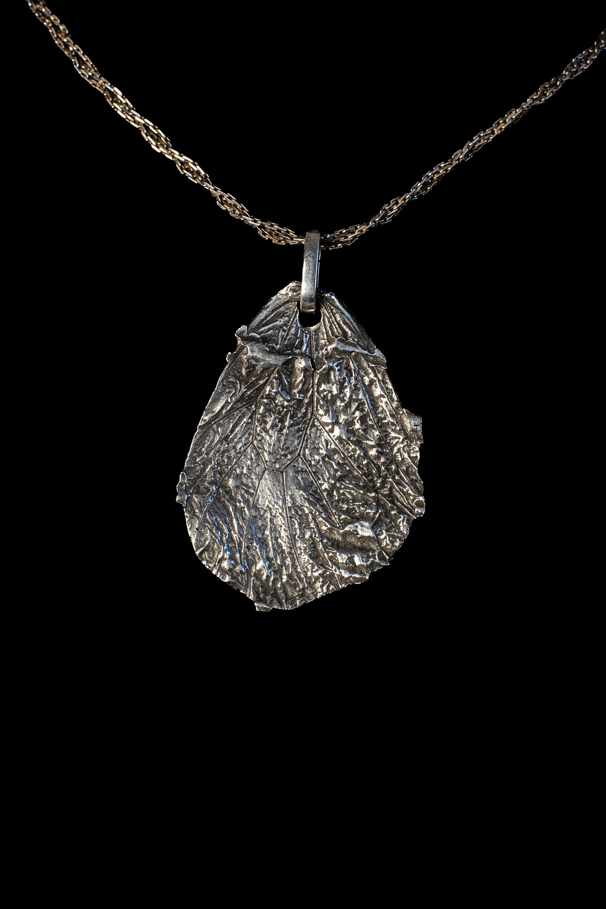 Medium Idea Idea Wing Fossil Pendant Antique Patina — image 1