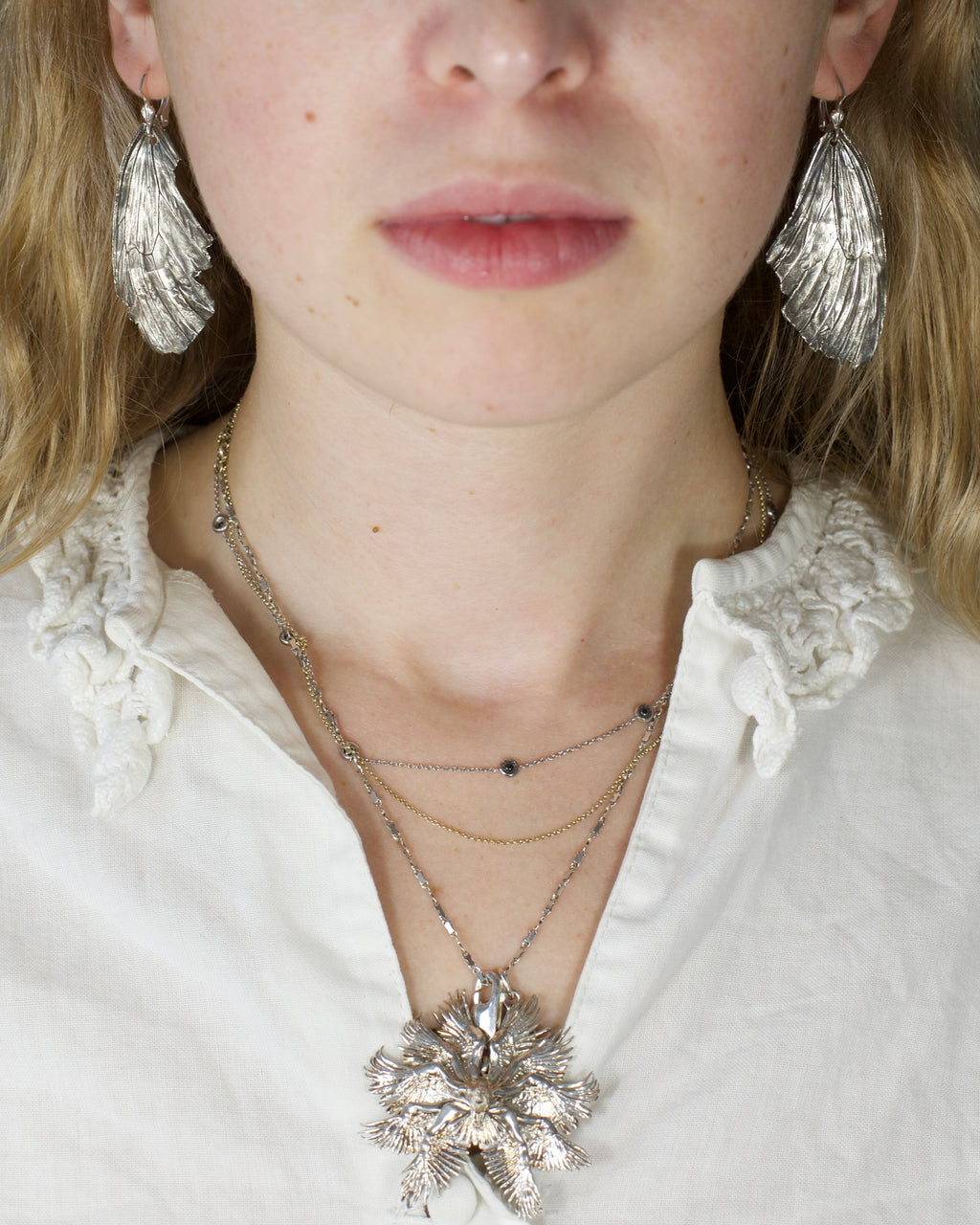 Idea Butterfly Fossil Earrings