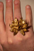 Bird of Pray Ring in gold finish