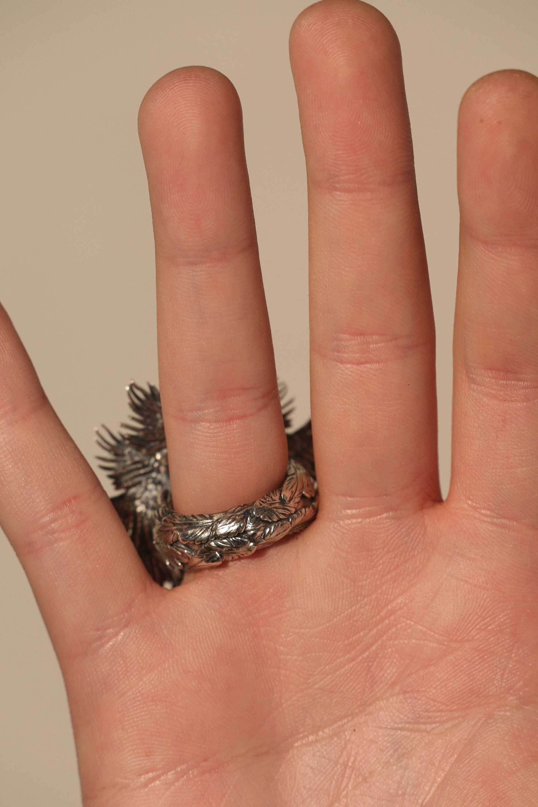 Bird of Pray Ring in Sterling Silver