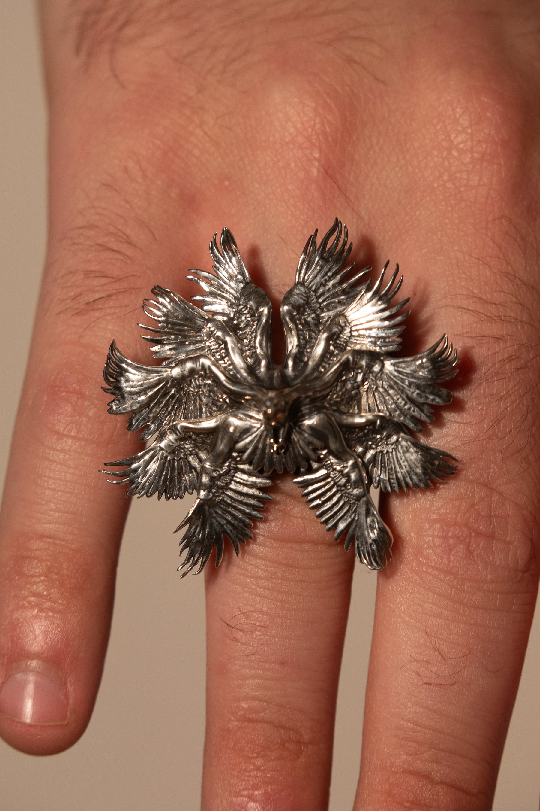 Bird of Pray Ring in Sterling Silver
