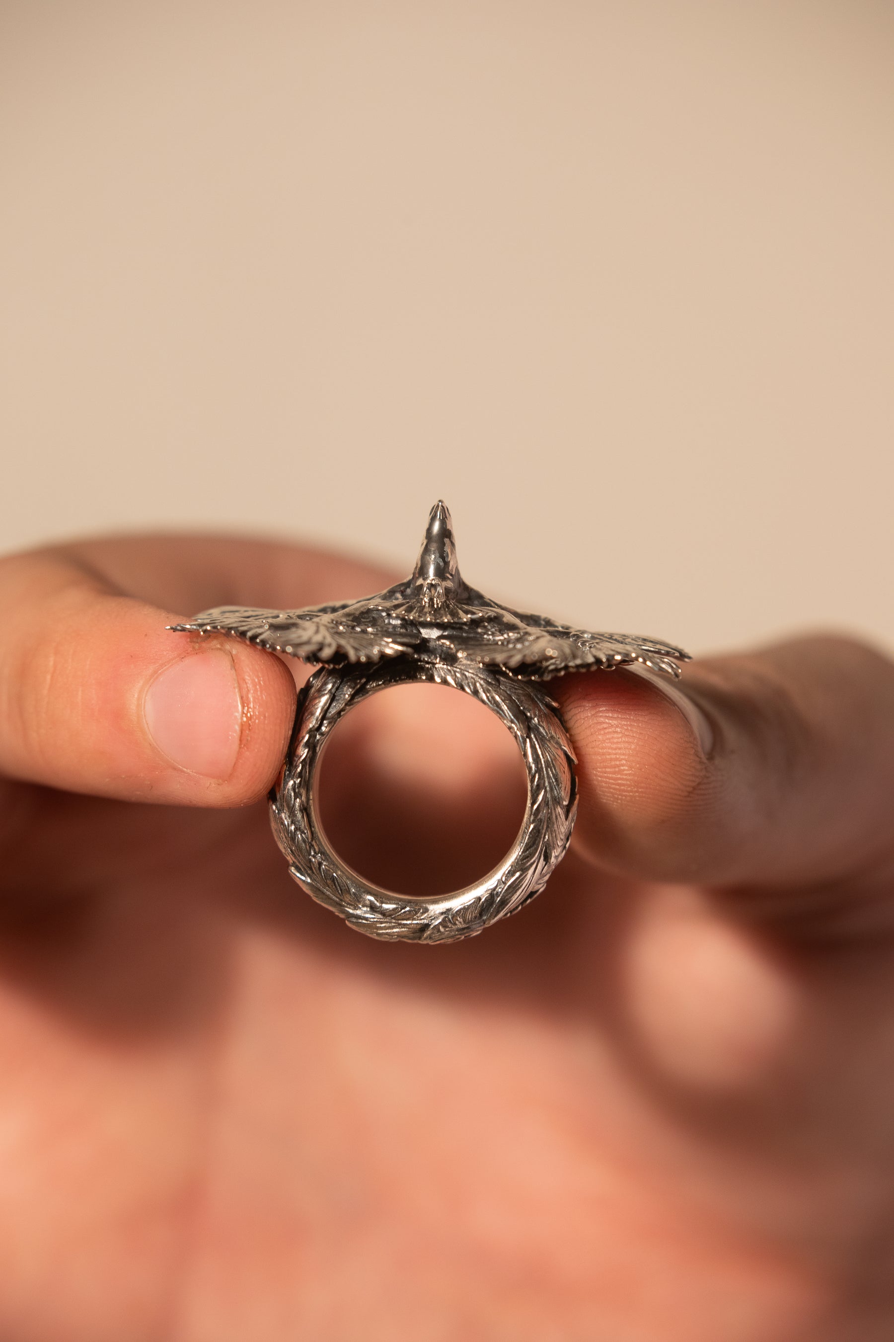 Bird of Pray Ring in Sterling Silver