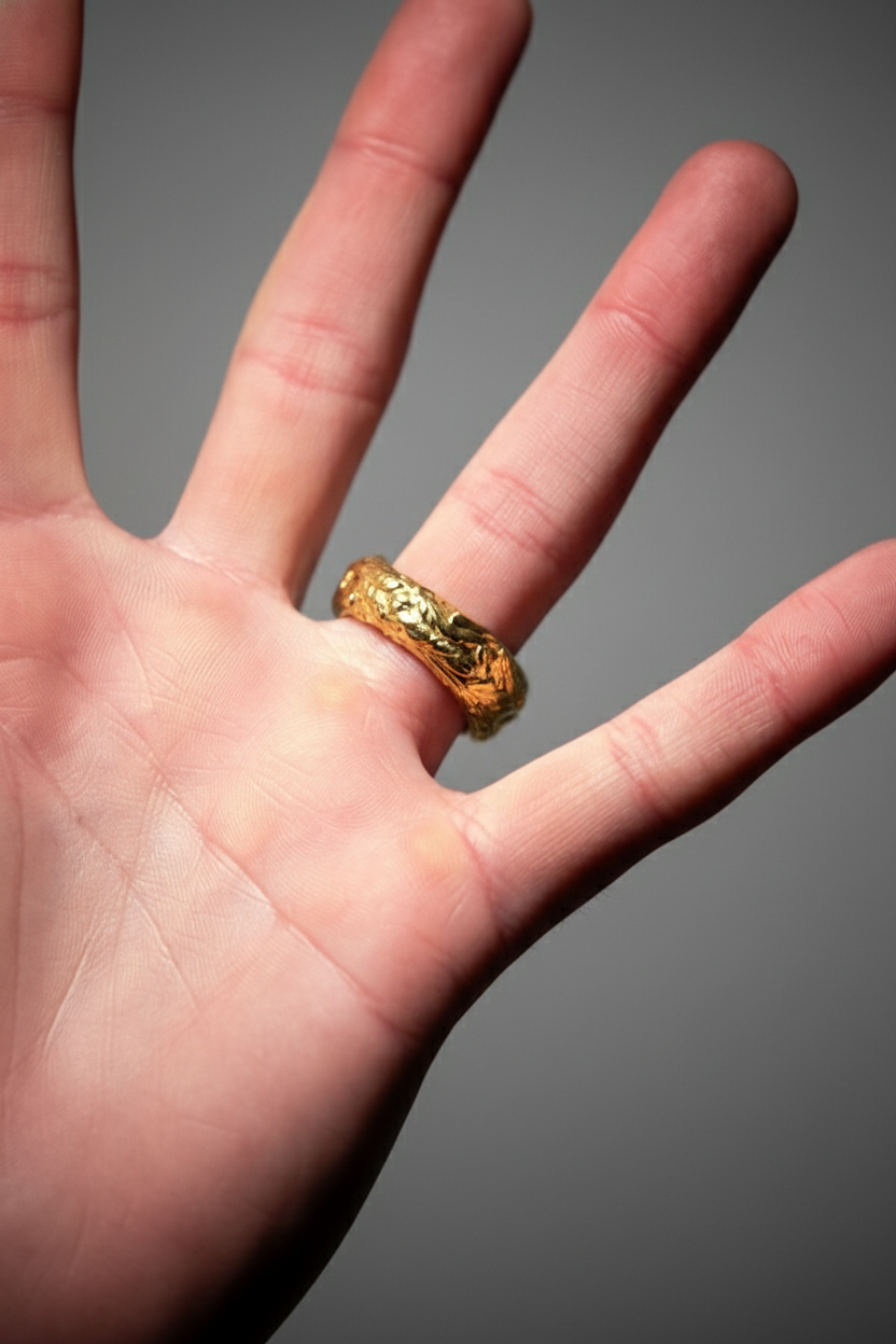 Halo of Haft Ring in 18k Gold or 950 Platinum