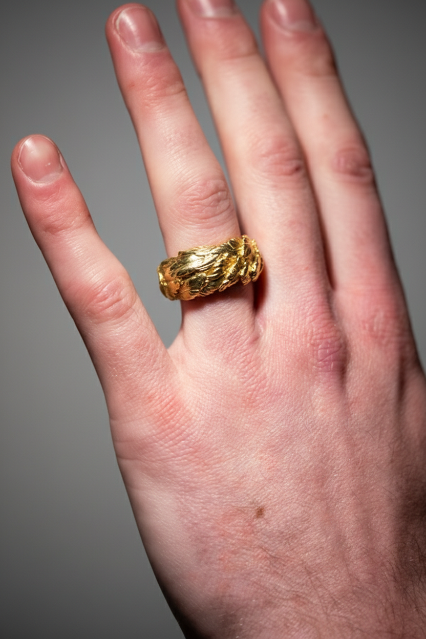Halo of Haft Ring in 18k Gold or 950 Platinum