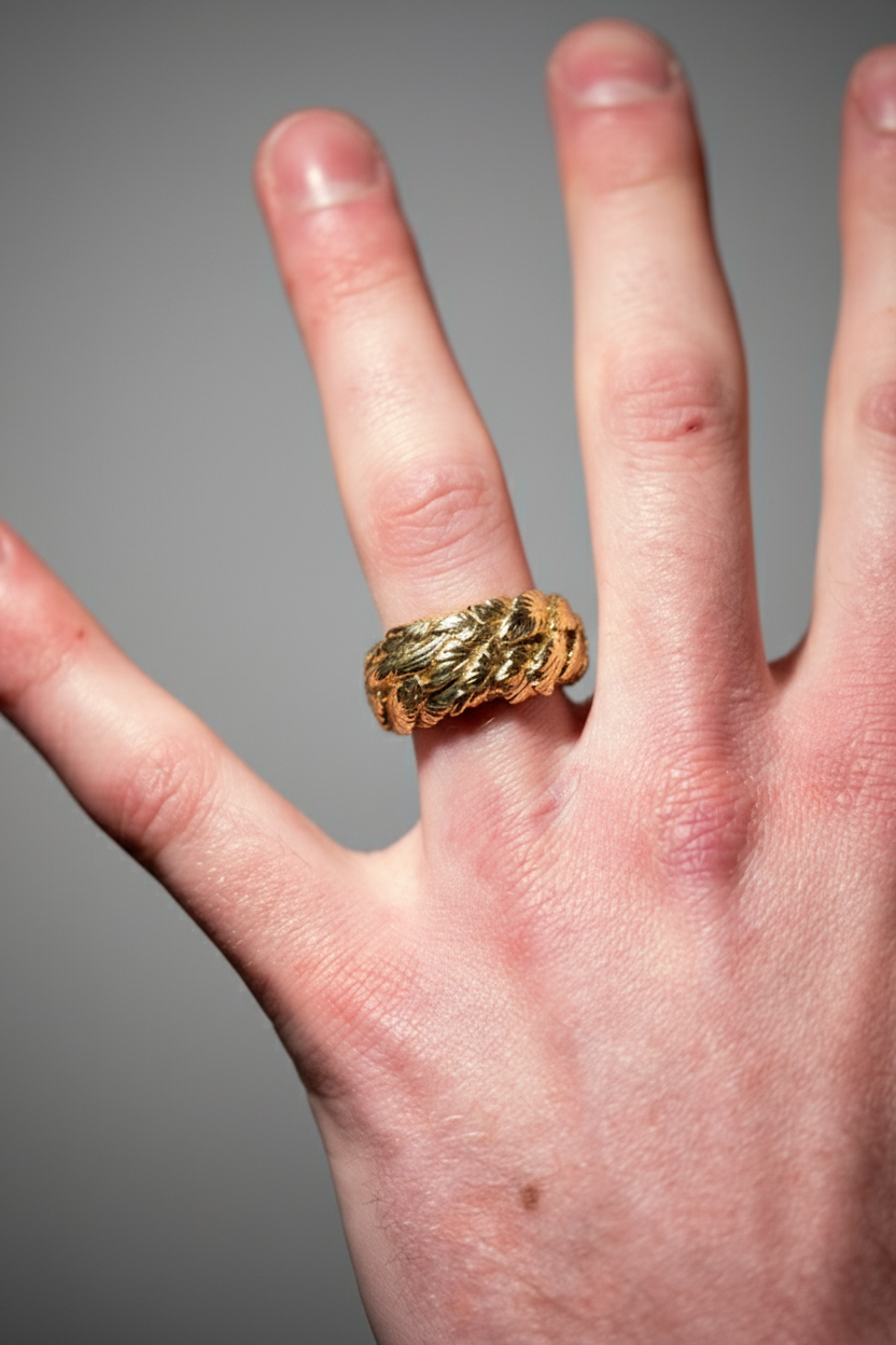 Halo of Haft Ring in 18k Gold or 950 Platinum
