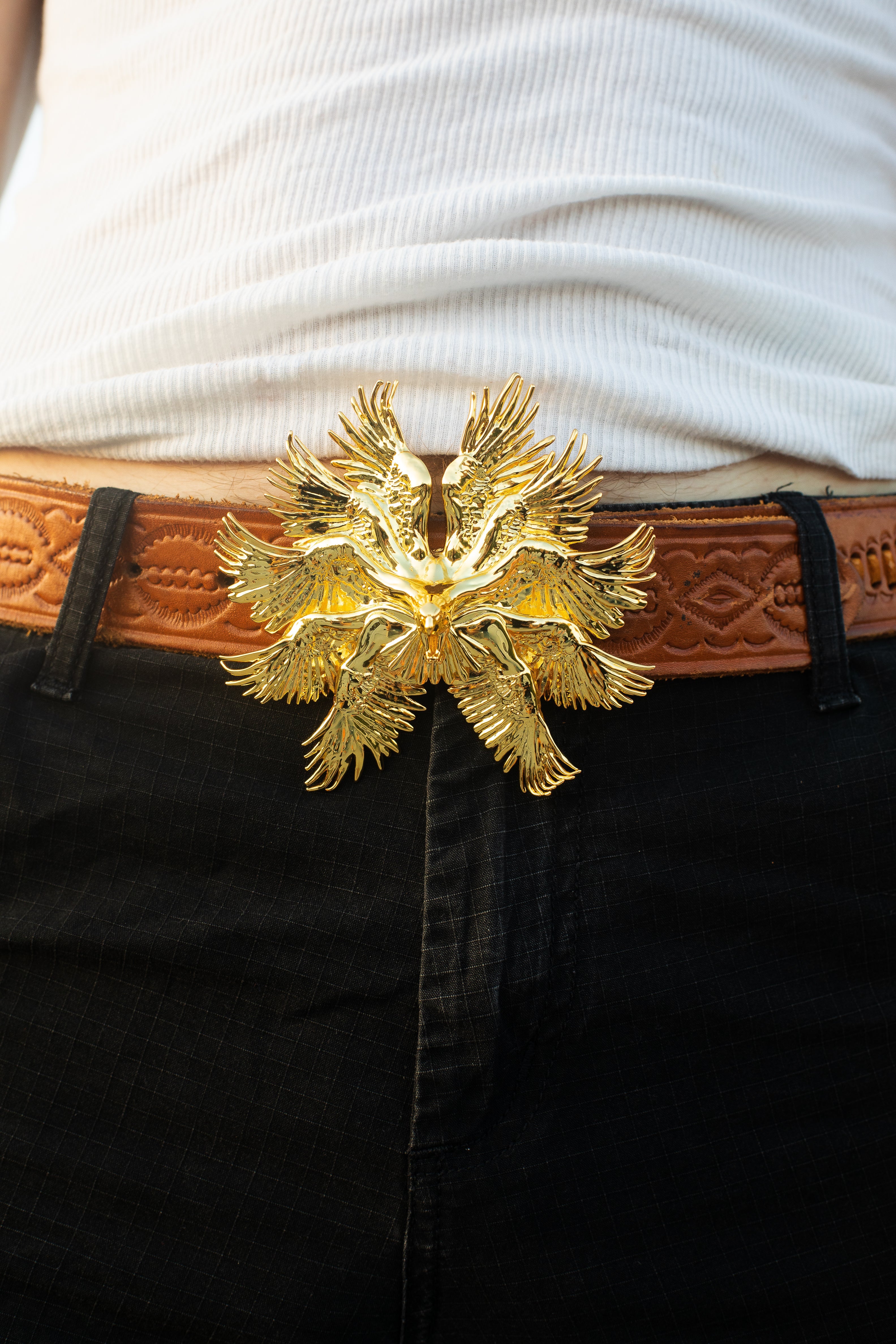 Halcyon Plated Brass Bundle — Buckle + Pendant — featured view