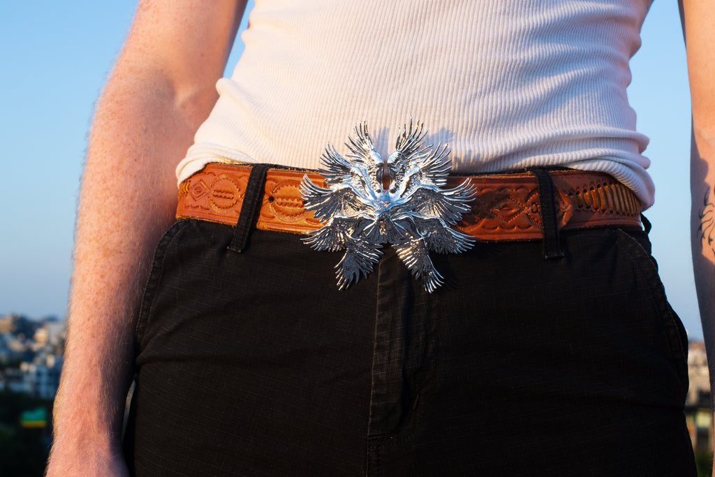 Halcyon Plated Brass Bundle — Ring + Buckle — featured view